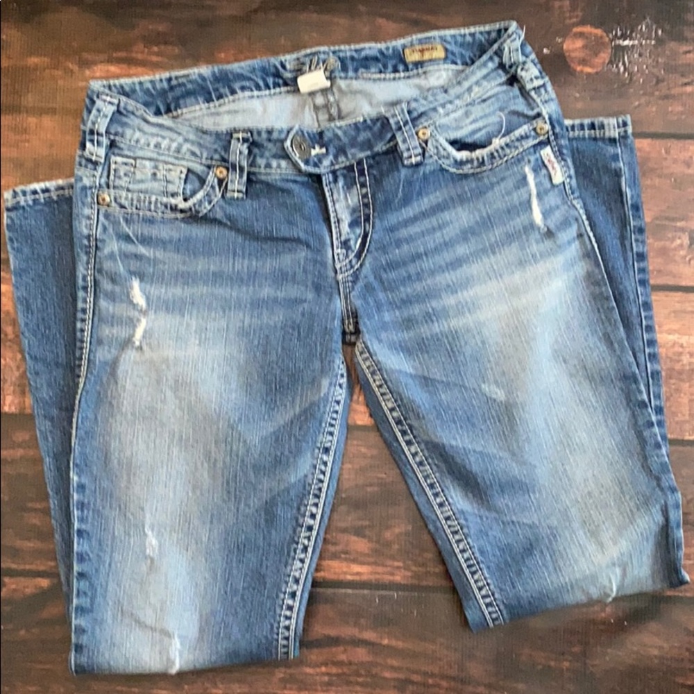 Silver Bootcut Jeans